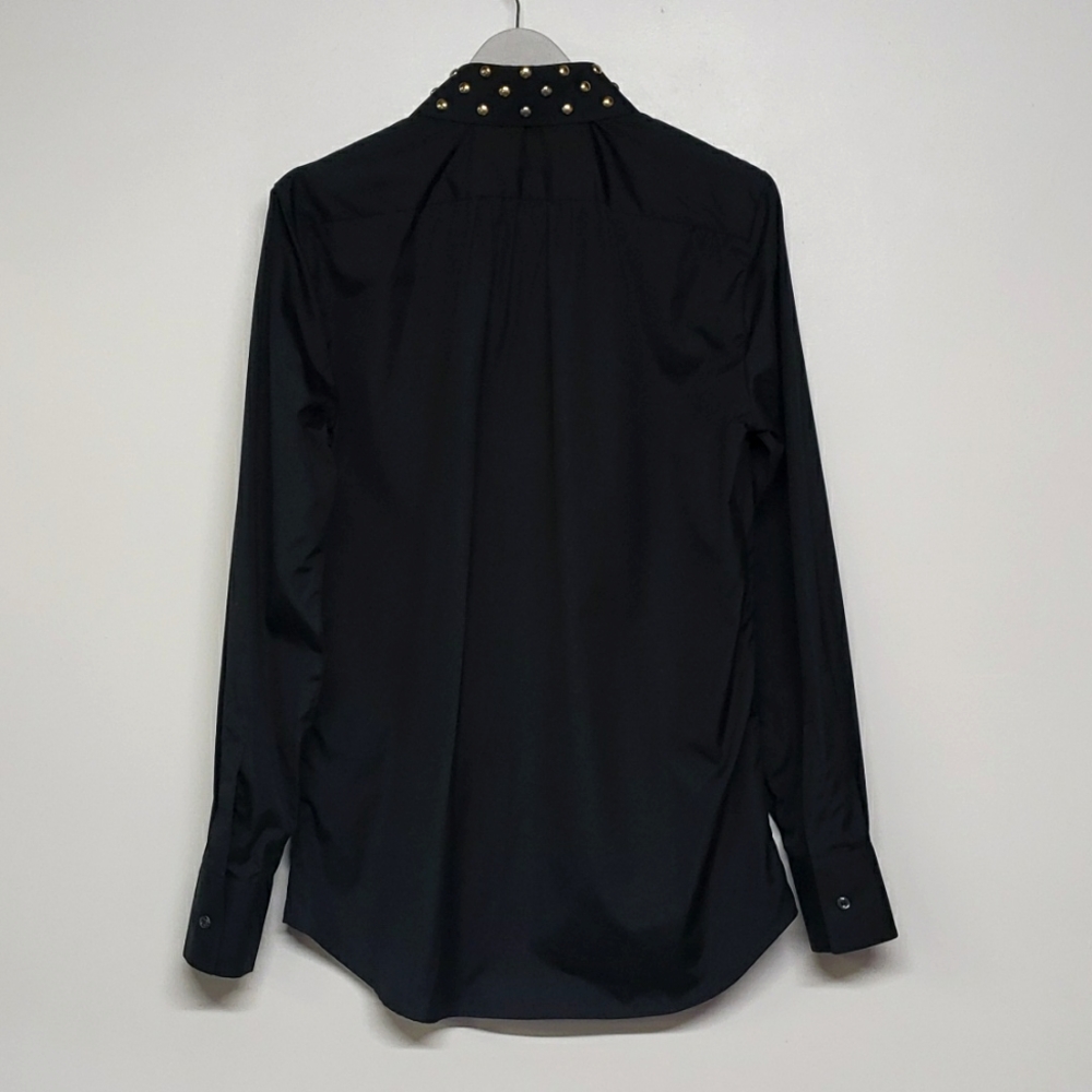 Dsquared2 Studded Collar Button Down Black Shirt … - image 4
